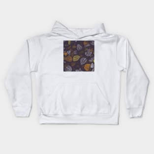 Autumn, Leaves Pattern 2 Kids Hoodie